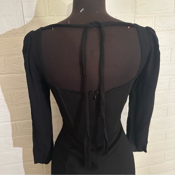 Reformation Mara Dress Black - Picture 8 of 10